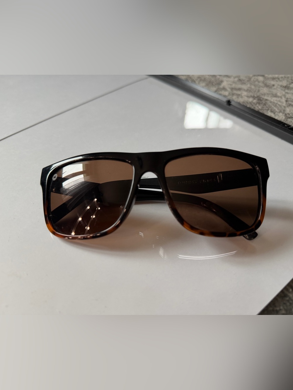 Brown Knock Around Sunglasses - Classic Polarized Style